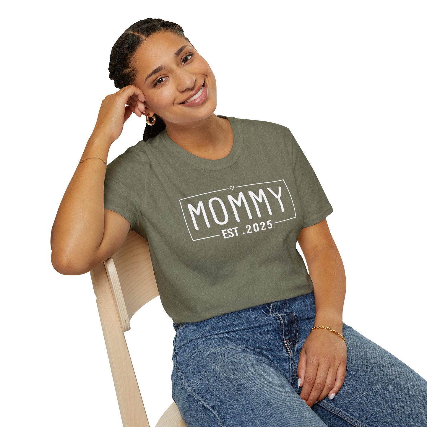 Mom Established 2025 Softstyle T-Shirt