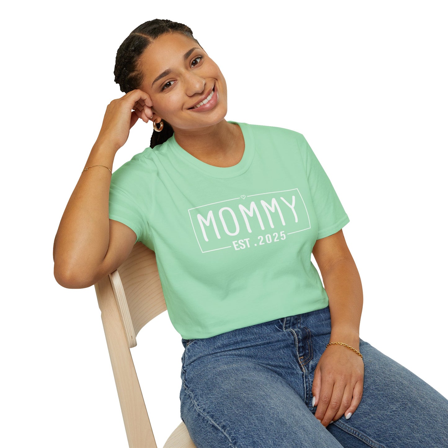 Mom Established 2025 Softstyle T-Shirt