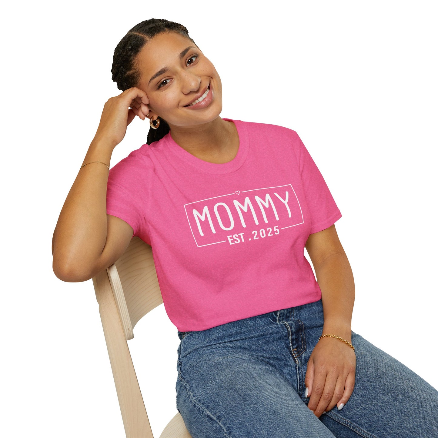 Mom Established 2025 Softstyle T-Shirt